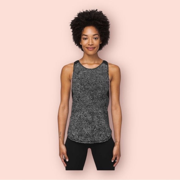 Lululemon Sculpt‎ Tank II Polar Shift Alpine White Black size 6 - Picture 1 of 7